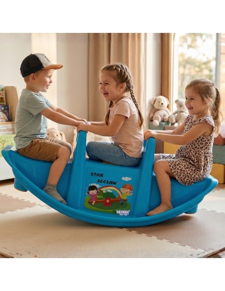 WOOPIE Bujak Wieloosobowy STAR Huśtawka Niebieska dla Dzieci