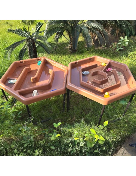 Sechseckiger Wassertisch von Masterkidz – kreatives Spielen im Freien