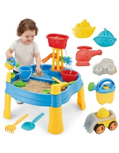 WOOPIE 2-in-1 Water Table Sandbox with Mill – 14 Accessories
