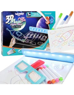 WOOPIE Magnetyczna Tablica 3D z Podświetleniem LED do Rysowania