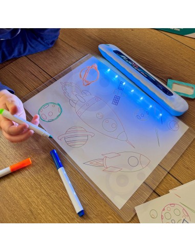 WOOPIE Maginė 3D lenta su LED apšvietimu - Piešimo žaislas