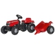 Rolly Toys Traktor na pedały Massey Ferguson z przyczepką