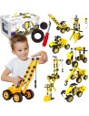 WOOPIE 8-in-1 Vehicles - STEAM Building Set for Kids