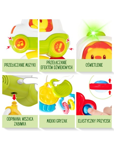 Interactive toy Car Keys Teether Rattle Woopie