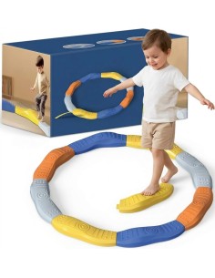 WOOPO Równoważnia Modułowa Tor Ścieżka Sensoryczna Okrąg