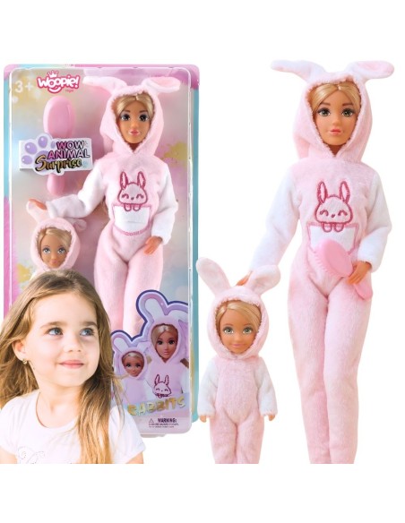 Anlily Rabbit Overalls Dolls Set of 2 WOOPIE - Plush Fun