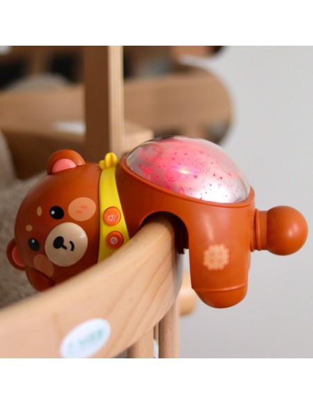 Projektor gwiazd Miś usypiacz dla niemowląt – idealny na noc Woopie