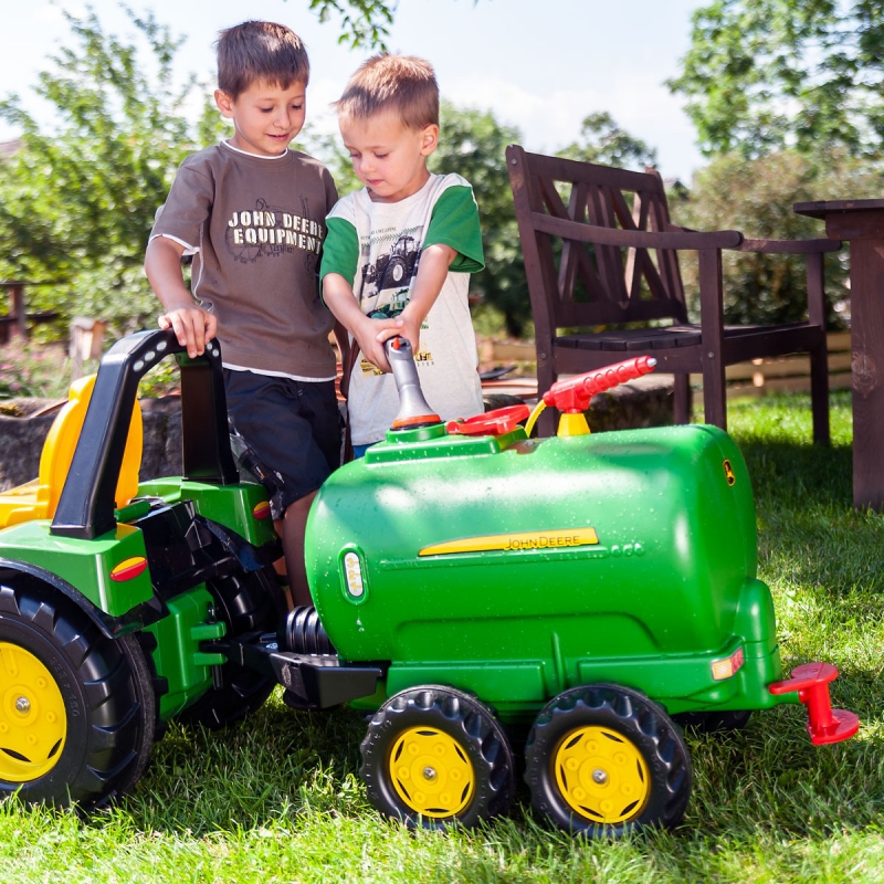 Rolly Toys rollyTrailer cysterna  John Deere dwuosiowa + pompka