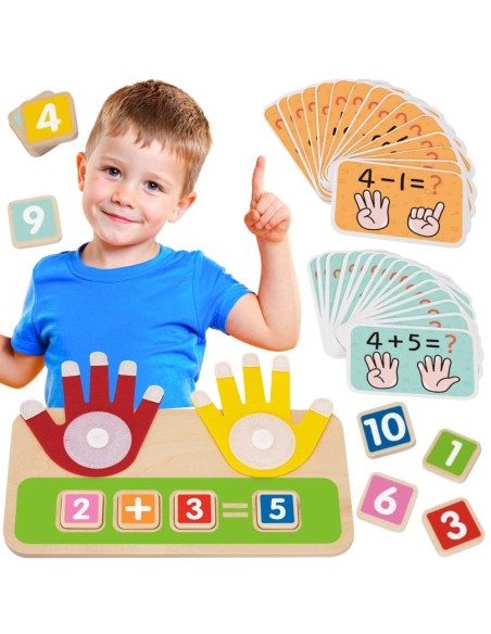 Liczymy na palcach Zabawka Edukacyjna Tooky Toy- Matematyka dla Dzieci