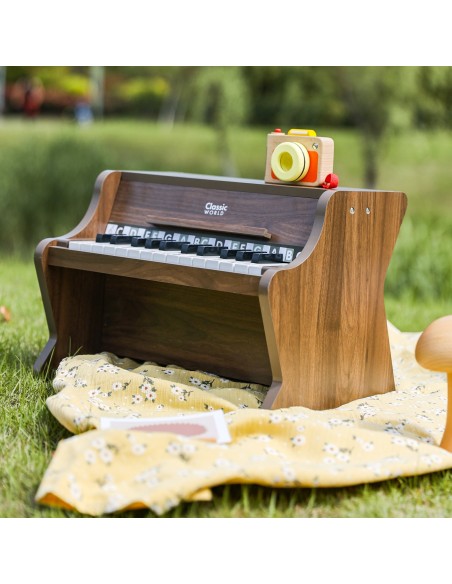 CLASSIC WORLD Wooden Classical Piano with Learning Book