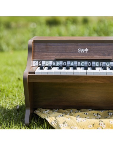 CLASSIC WORLD Drewniane Pianino Klasyczne z Książeczką do Nauki
