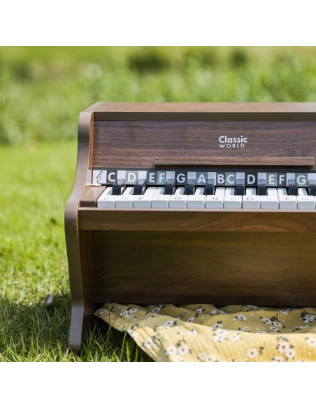CLASSIC WORLD Wooden Classical Piano with Learning Book