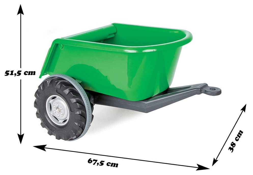 Przyczepka wywrotka super trailer zielona 35 kg