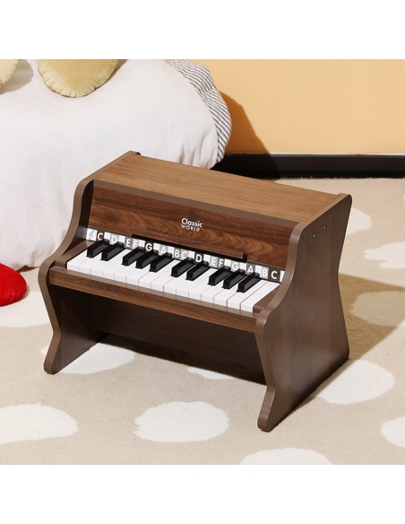 CLASSIC WORLD Medinis klasikinis pianinas su mokymosi knygelė