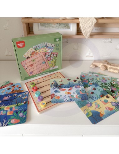 TOOKY TOY medinis žaidimas „Gyvūnėlių skaičiavimas“ – mokomasis žaislas