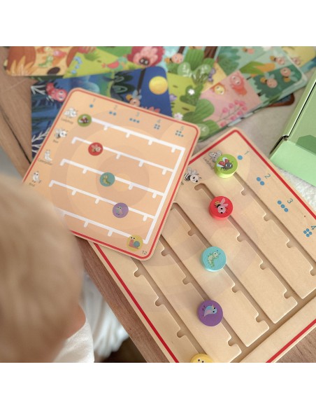 TOOKY TOY medinis žaidimas „Gyvūnėlių skaičiavimas“ – mokomasis žaislas