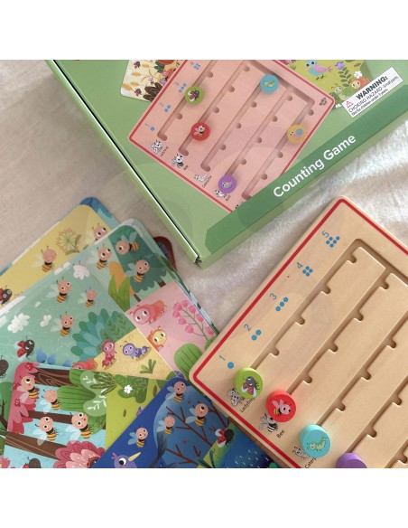 TOOKY TOY medinis žaidimas „Gyvūnėlių skaičiavimas“ – mokomasis žaislas
