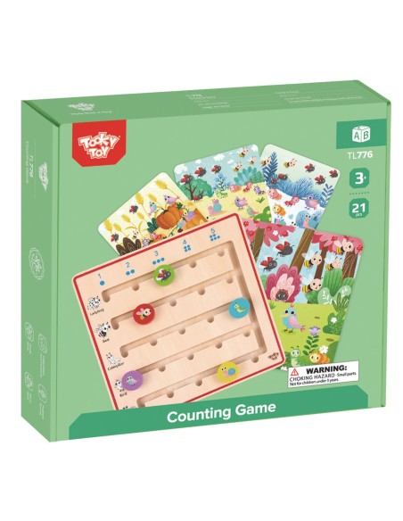 TOOKY TOY medinis žaidimas „Gyvūnėlių skaičiavimas“ – mokomasis žaislas