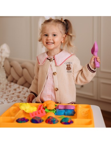 WOOPIE Kinetiksand 1,2 kg XL-Set ZOO mit Förmchen
