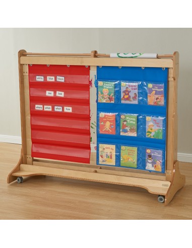 MASTERKIDZ Drewniana Sztaluga Okienna do Malowania - Idealna dla Dzieci