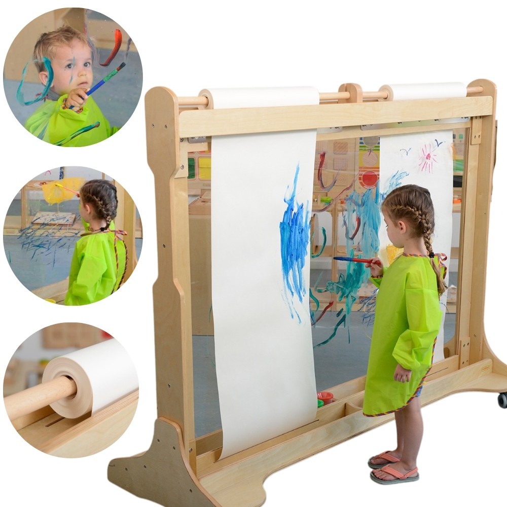 Ogromna drewniana sztaluga okienna do malowania - 14 z 23