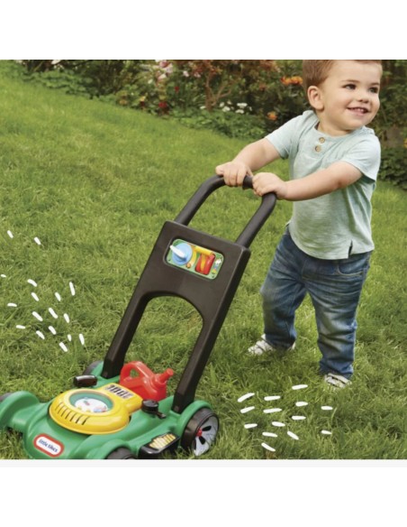 Little Tikes Kids Lawn Mower with Sound + Canister Garden Toy