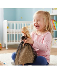 Lily Woopie Doll - Black and Gold Evening Dress 30cm 2