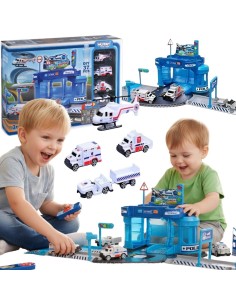 Parking dla Dzieci z Autami Duży Zestaw z Myjnią|Woopie