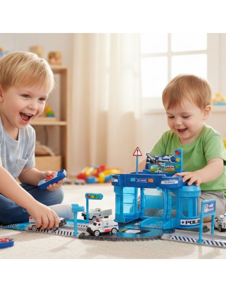 Interaktiver Flughafen Parkplatz Woopie + Matte | Set 37-tlg