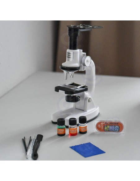 WOOPIE Mikroskop Cyfrowy LED 1200x Zestaw XXL z Adapterem