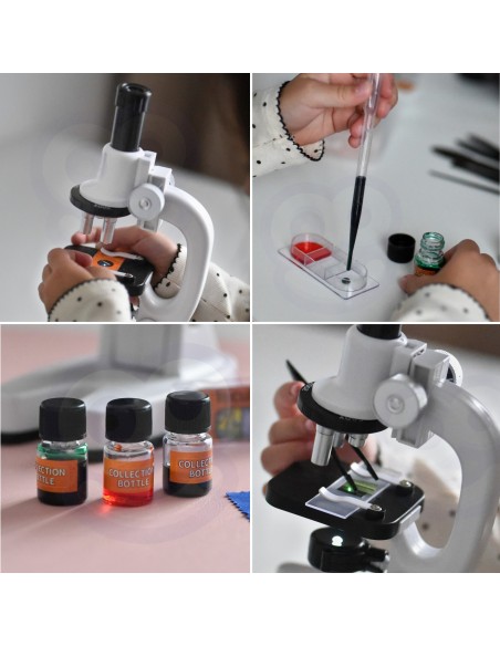 WOOPIE Mikroskop Cyfrowy LED 1200x Zestaw XXL z Adapterem