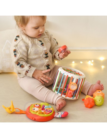 Interaktywna kostka edukacyjna WOOPIE - muzyka, sorter, rozwój dziecka