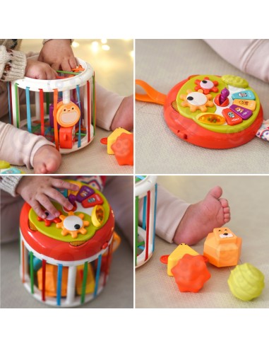 Interaktywna kostka edukacyjna WOOPIE - muzyka, sorter, rozwój dziecka