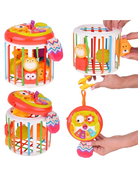 Interaktywna kostka edukacyjna WOOPIE - muzyka, sorter, rozwój dziecka