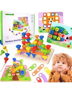 Montessori-Motoriktafel für Kinder ab 3 Jahren – Tooky toy, Lernspiel