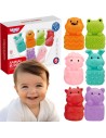 Soft Sensory Animals for Bath WOOPIE - Rubber Toys 6 pcs