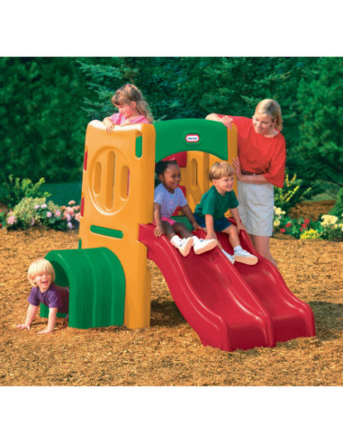 Małpi gaj z podwójną zjeżdżalnią Little Tikes