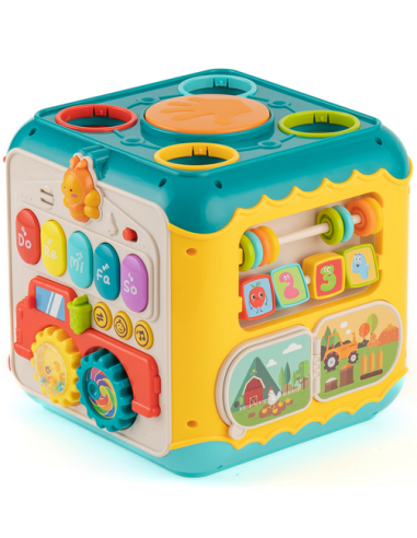 Wielofunkcyjna Kostka Aktywności 6w1 Montessori dla dzieci WOOPIE Baby
