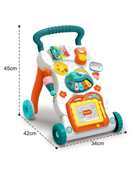 Lauflernwagen Schiebewagen Interaktiv mit Lern-Panel Znikopis WOOPIE BABY