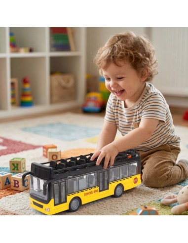 WOOPIE Autobus ze Światłami i Otwieranymi Drzwiami - Zabawka