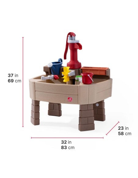 Wasser-Tisch mit Pumpe und Zubehör für den Garten – Spielspaß mit STEP2