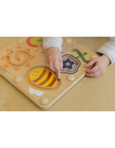 Vabzdžių pasaulis magnetinis labirintas - mokomoji lenta Masterkidz