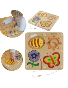 Vabzdžių pasaulis magnetinis labirintas - mokomoji lenta Masterkidz