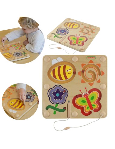Vabzdžių pasaulis magnetinis labirintas - mokomoji lenta Masterkidz