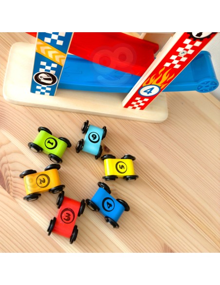 Spalvinga čiuožykla su trasomis automobiliukams TOOKY TOY – vaikų žaislai