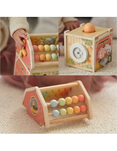 Wooden Sorter Farm Tooky Toy-Abacus Shapes Animals Education