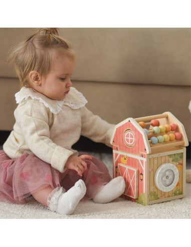 Wooden Sorter Farm Tooky Toy-Abacus Shapes Animals Education