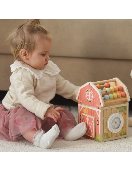Wooden Sorter Farm Tooky Toy-Abacus Shapes Animals Education