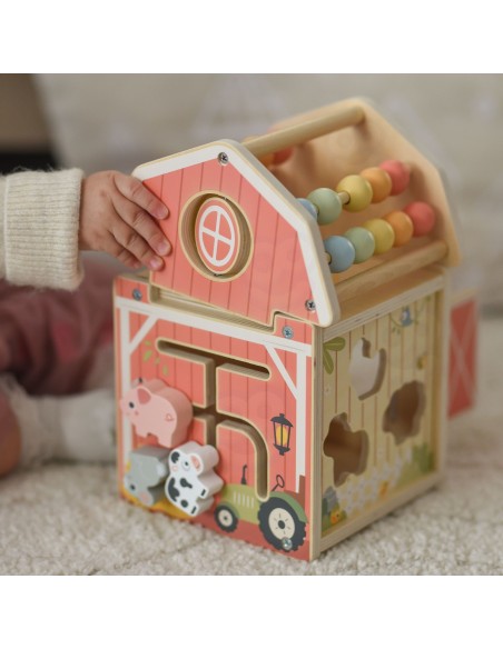 Wooden Sorter Farm Tooky Toy-Abacus Shapes Animals Education