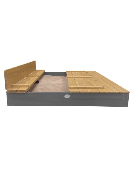 Large Garden Sandbox with Benches for Children - Creative Play with AXI